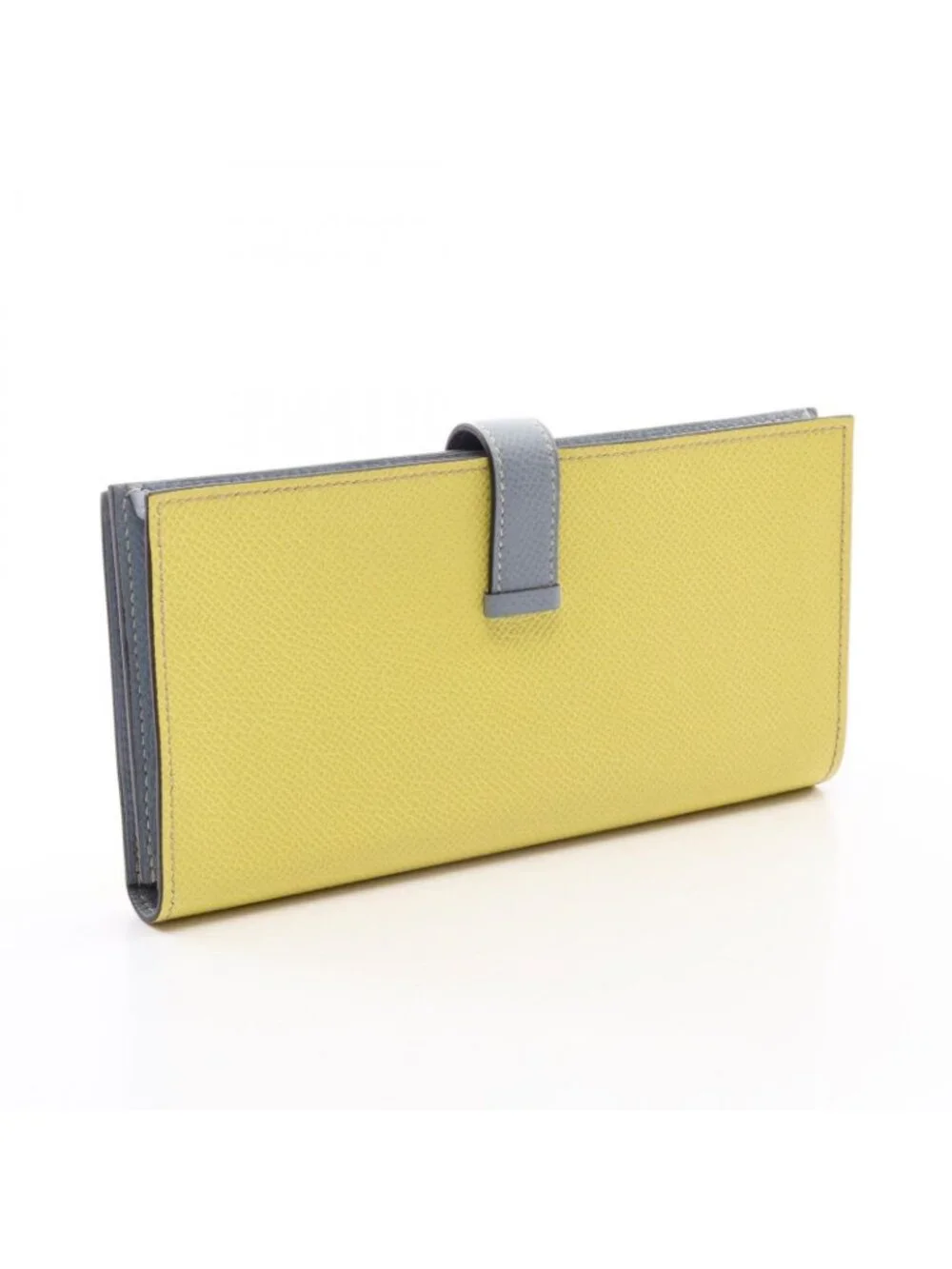 Hermes Bifold Wallet Bearn Soufflet Blue Run
